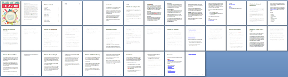 Travel Mistakes to Avoid PLR Report Sneak Preview Travel Mistakes to Avoid PLR Report Sneak Preview