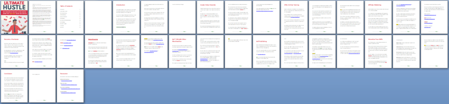 Ultimate Hustle PLR Report Sneak Preview