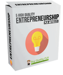 5 High Quality Entrepreneurship PLR Articles