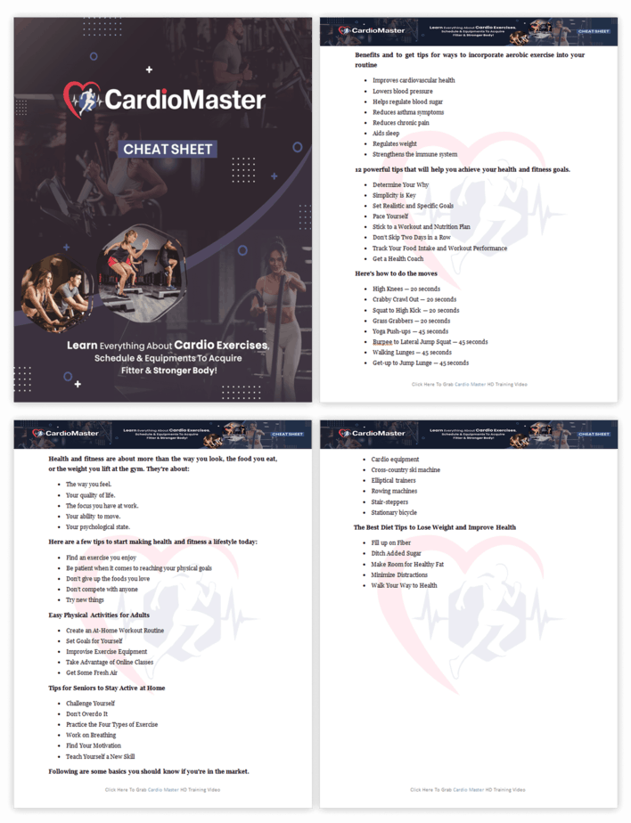 Cardio Master PLR Sales Funnel Cheatsheet Screenshot Cardio Master PLR Sales Funnel Cheatsheet Screenshot