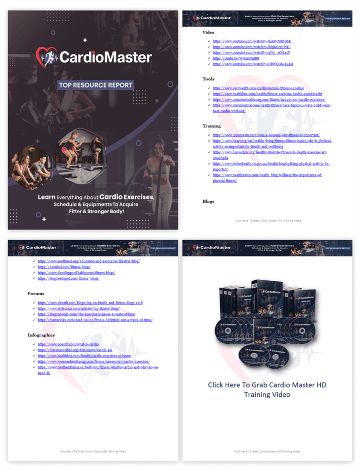 Cardio Master PLR Sales Funnel Top Resource Report Screenshot Cardio Master PLR Sales Funnel Top Resource Report Screenshot