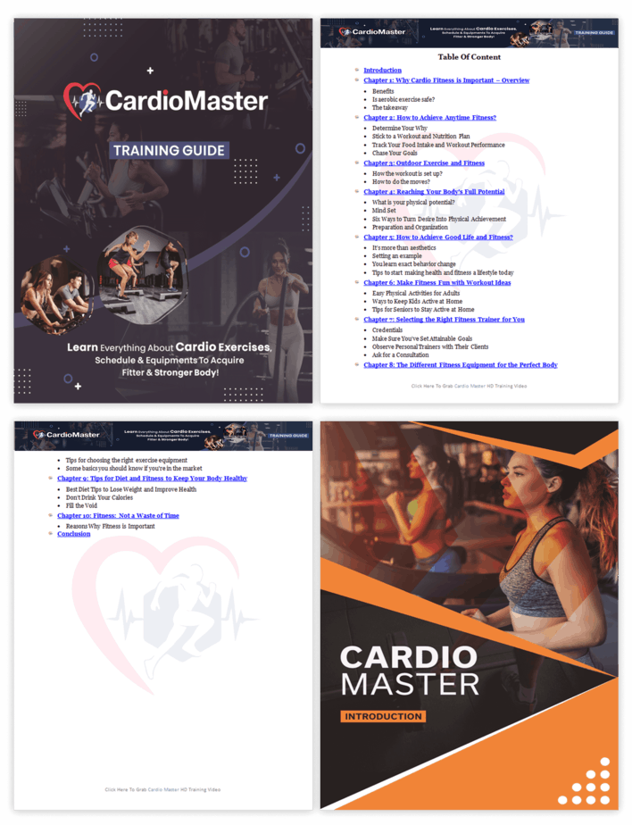 Cardio Master PLR Sales Funnel Training Guide Screenshot