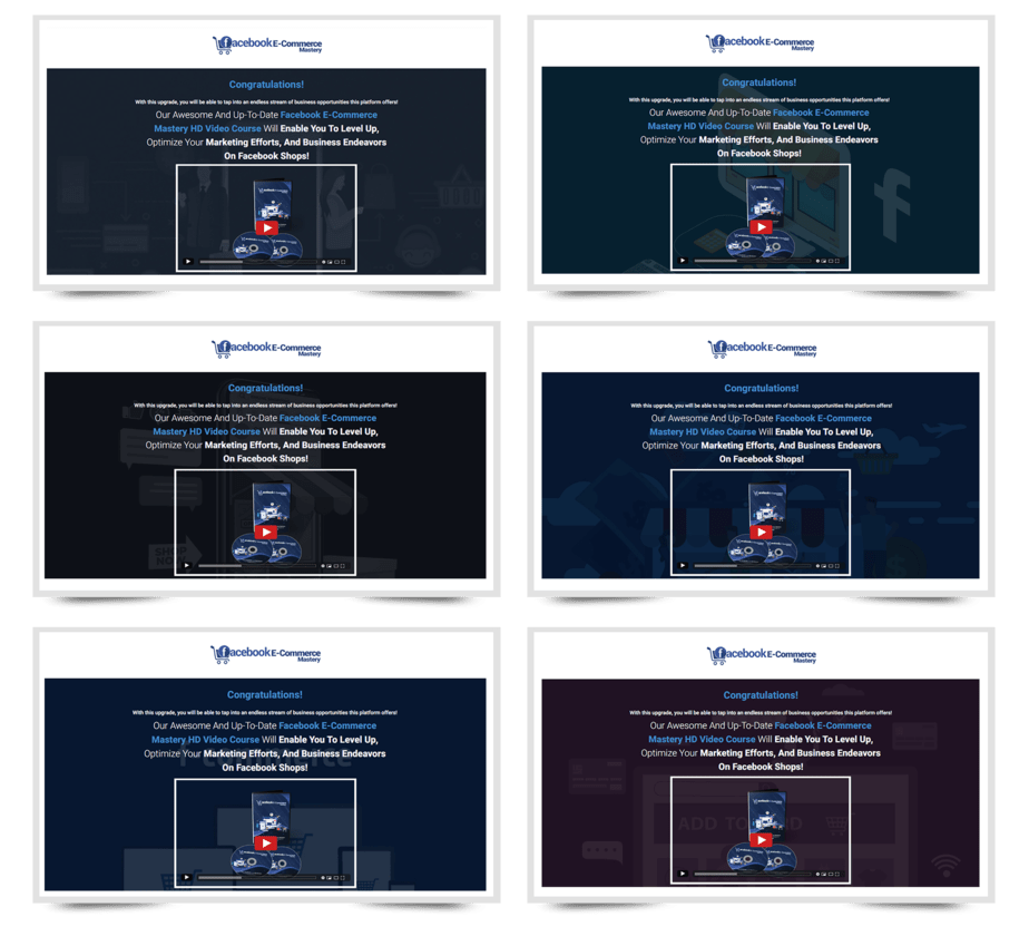 Facebook eCommerce Mastery PLR Sales Funnel Upsell Mini Sites