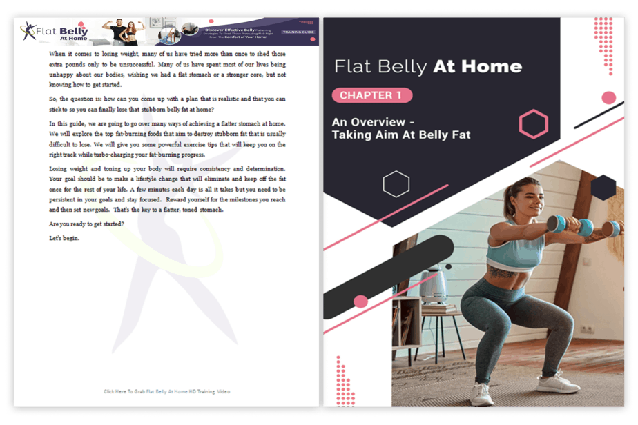 Flat Belly At Home PLR Sales Funnel Training Guide