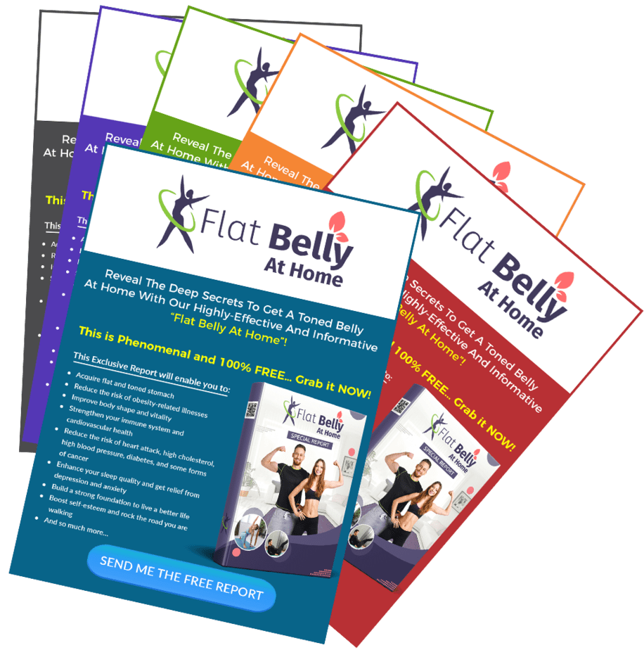 Flat Belly At Home PLR Sales Funnel Upsell Squeeze Page