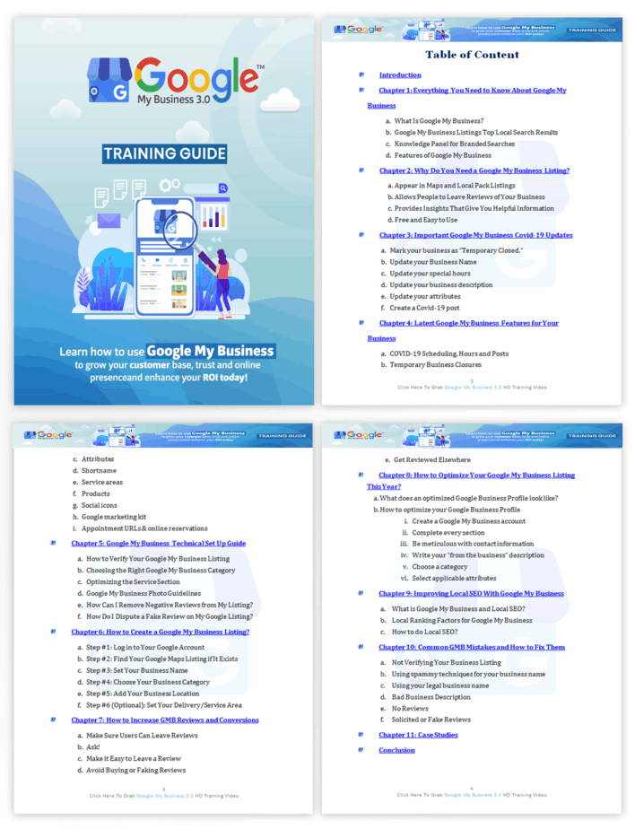 Google My Business 3.0 PLR Sales Funnel Training Guide Screenshot Google My Business 3.0 PLR Sales Funnel Training Guide Screenshot