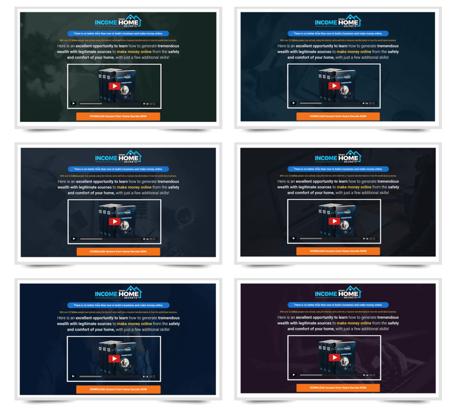 Income from Home Secrets PLR Sales Funnel Professional Minisites