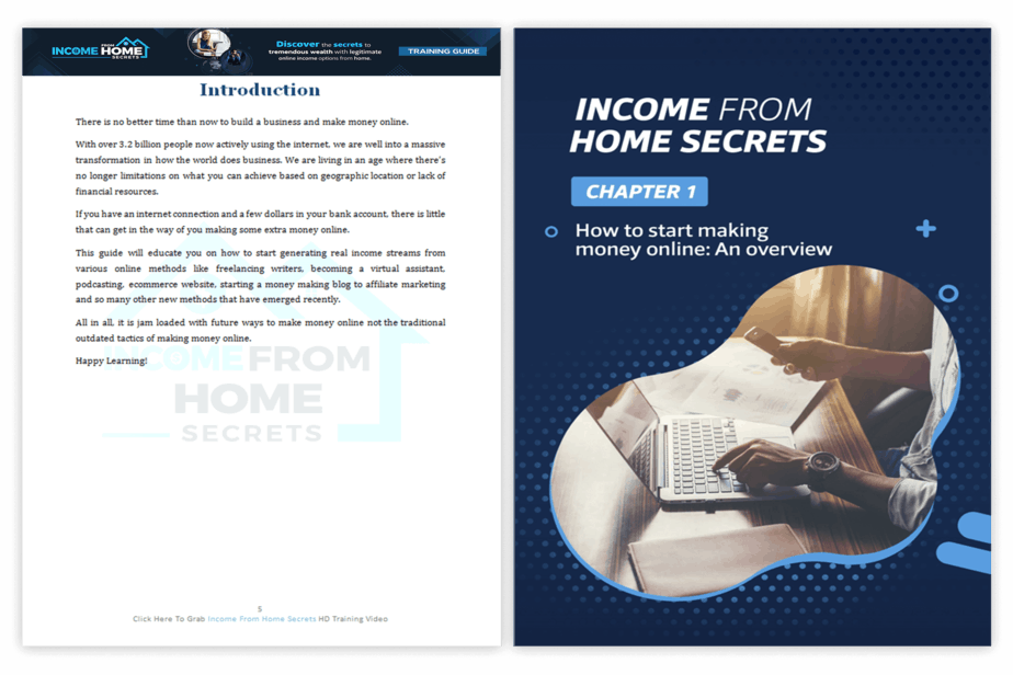 Income from Home Secrets PLR Sales Funnel Training Guide