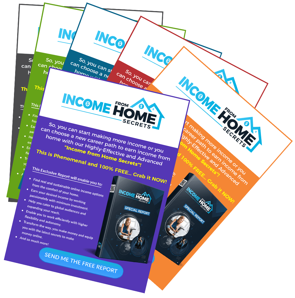 Income from Home Secrets PLR Sales Funnel Upsell Squeeze Page
