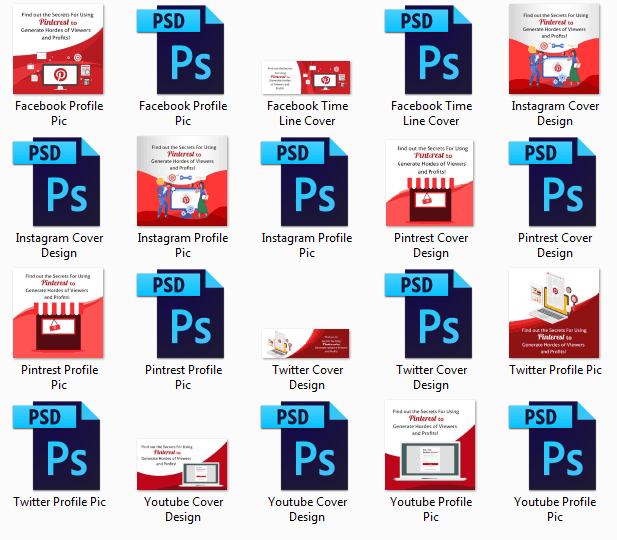 Pinterest Profit Secrets PLR Social Media Graphics Pinterest Profit Secrets PLR Social Media Graphics