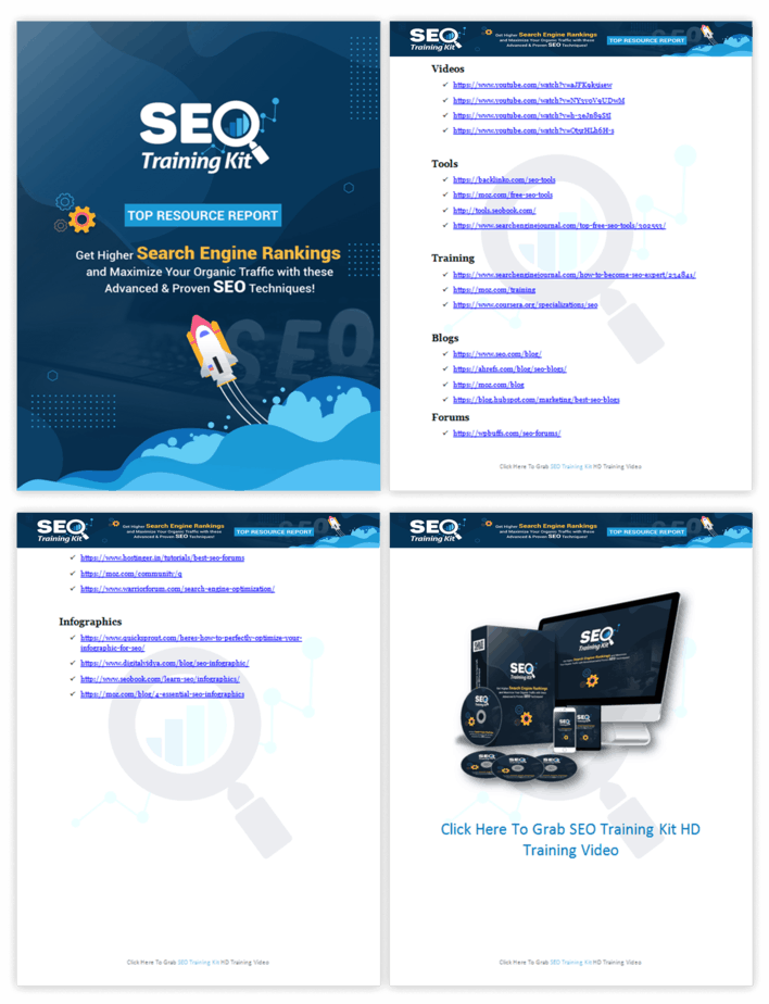 SEO Training Kit Top Resource Report 1