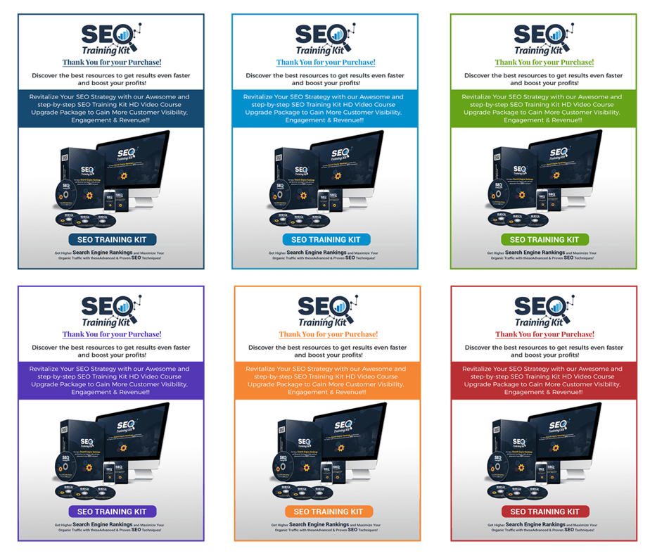 SEO Training Kit Upsell Mini site
