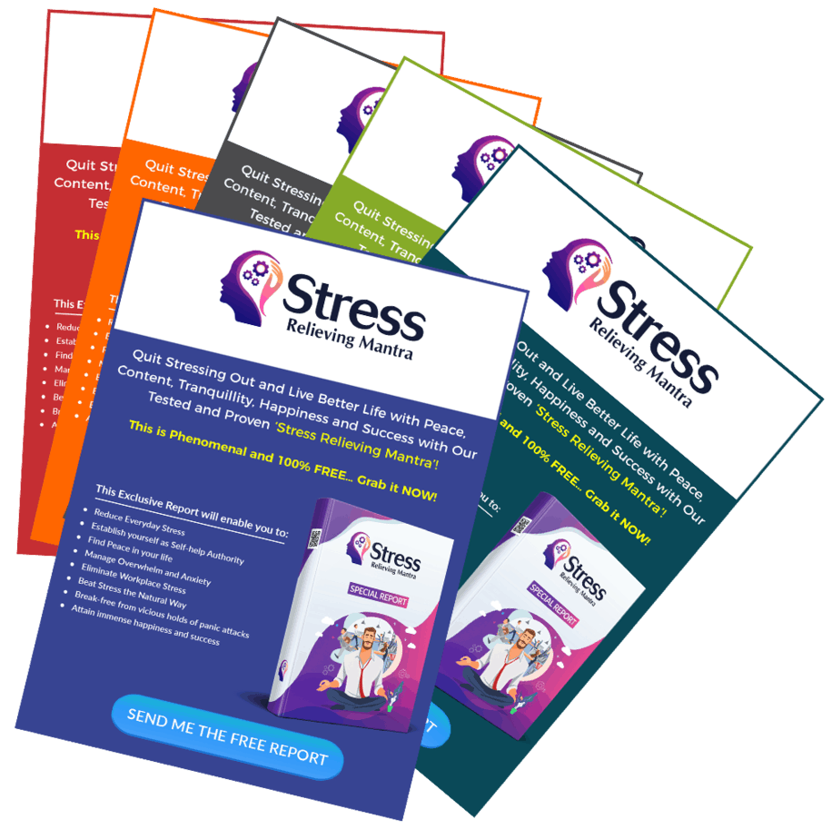 Stress Relieving Mantra PLR Sales Funnel Upsell Squeeze Page