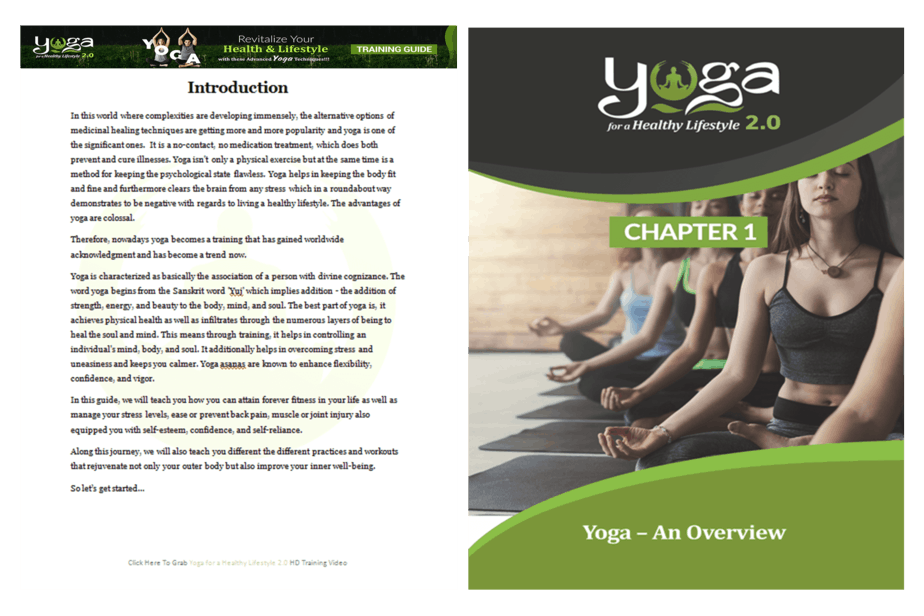 Yoga for a Healthy Lifestyle 2.0 PLR Sales Funnel Overview