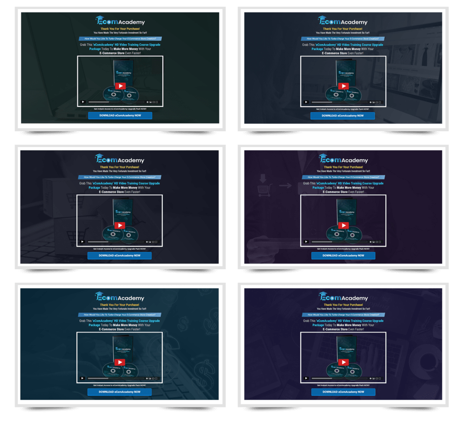 eCommerce Academy Professional Upsell Mini site