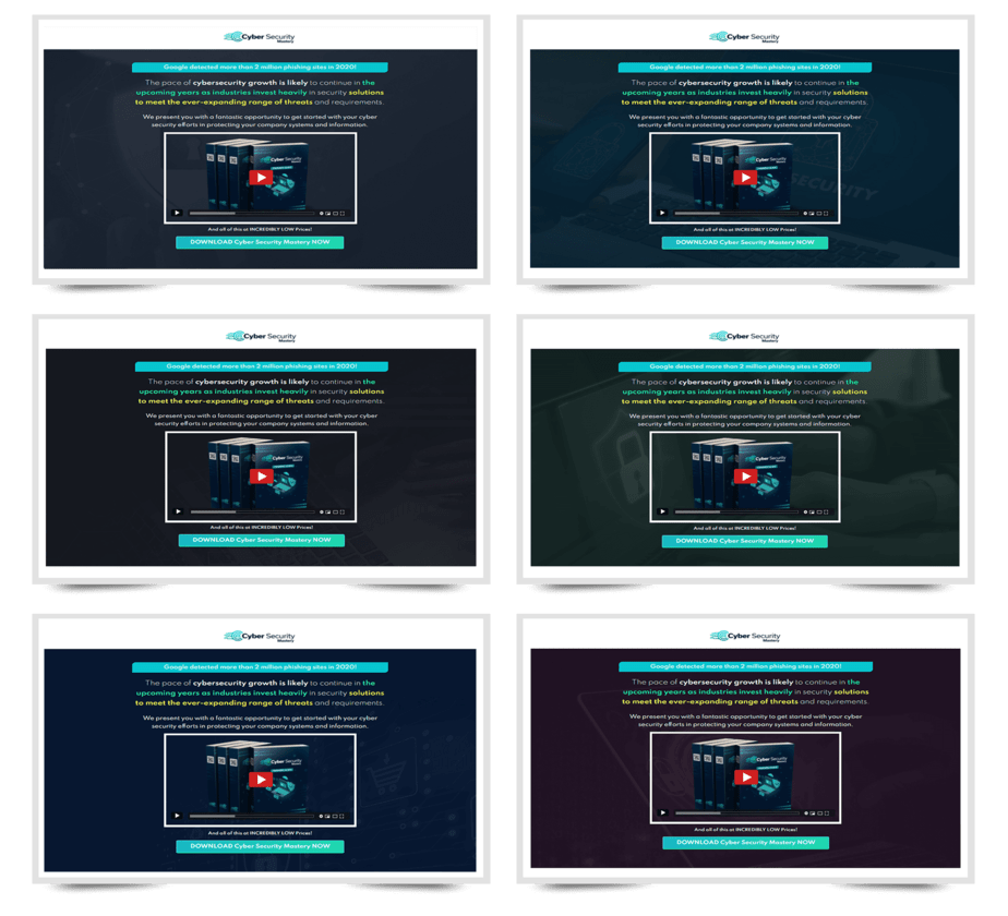 Cyber Security Mastery PLR Sales Funnel Professional Minisites