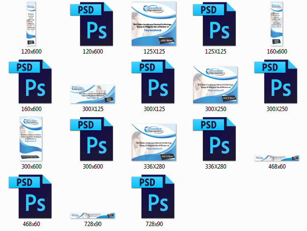 Goodbye Depression PLR Sales Funnel Animated Banners Goodbye Depression PLR Sales Funnel Animated Banners