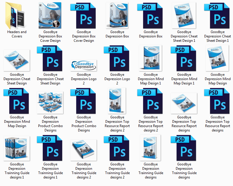 Goodbye Depression PLR Sales Funnel Professional Graphics Goodbye Depression PLR Sales Funnel Professional Graphics