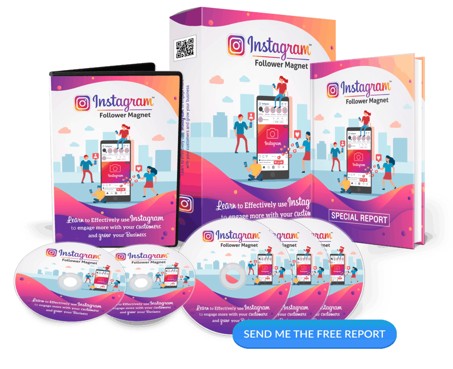 Instagram Follower Magnet PLR Sales Funnel Upsell Squeeze Page Graphics