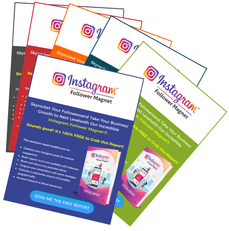 Instagram Follower Magnet PLR Sales Funnel Upsell Squeeze Page