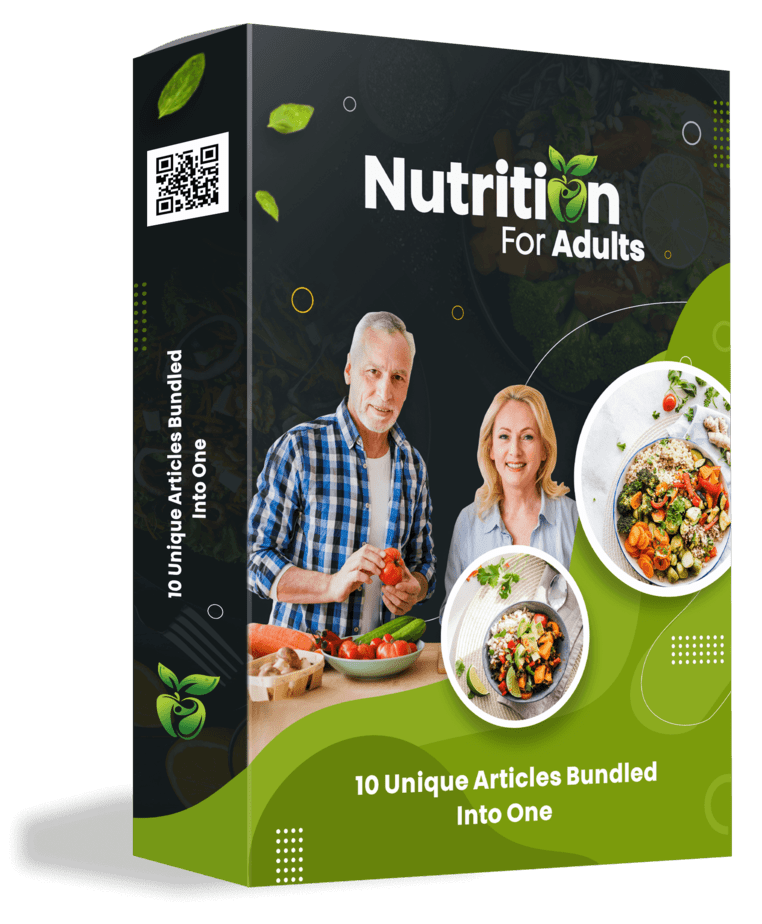 Nutrition For Adults PLR Sales Funnel Articles Pack