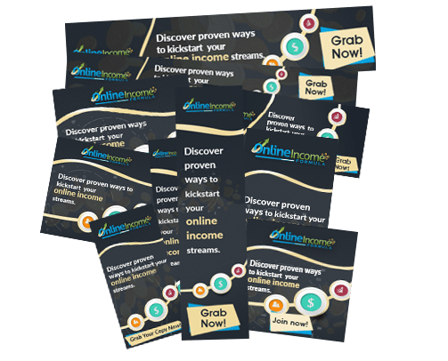 Online Income Formula PLR Sales Funnel Animated Banners