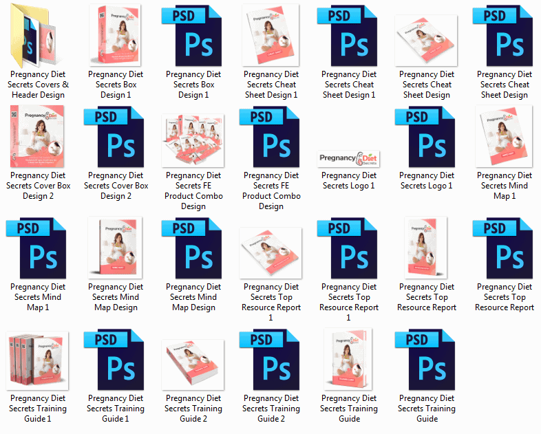 Pregnancy Diet Secrets PLR Sales Funnel Professional Graphics Pregnancy Diet Secrets PLR Sales Funnel Professional Graphics