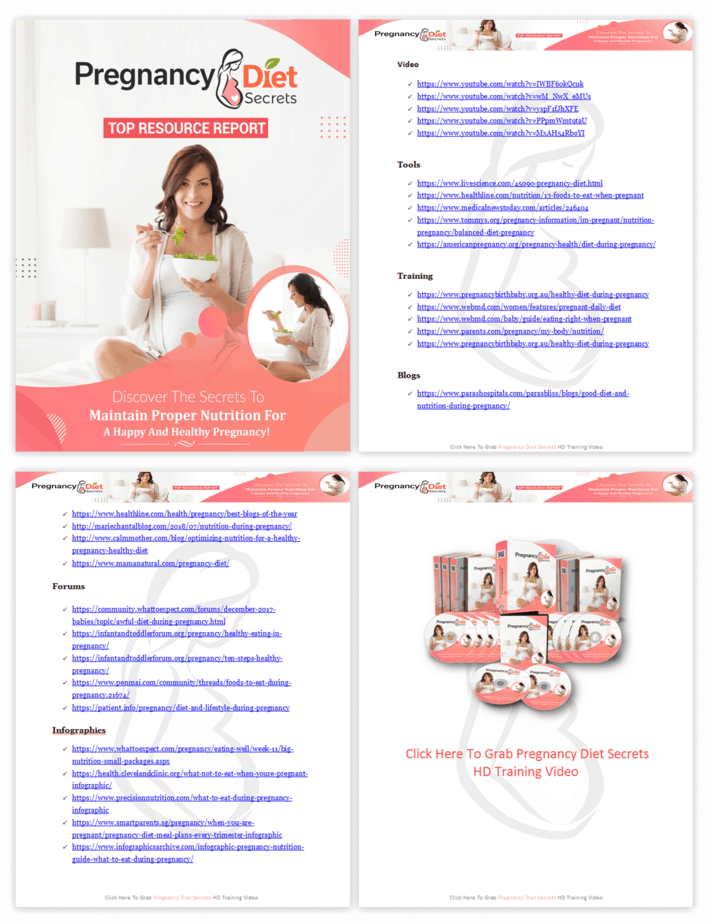 Pregnancy Diet Secrets PLR Sales Funnel Top Resource Report Screenshot Pregnancy Diet Secrets PLR Sales Funnel Top Resource Report Screenshot