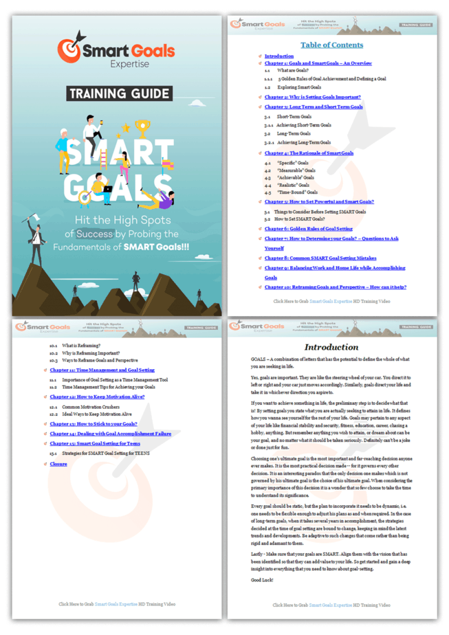 Smart Goals Expertise PLR Sales Funnel Training Guide Screenshot Smart Goals Expertise PLR Sales Funnel Training Guide Screenshot