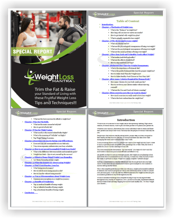 Weight Loss Mantra PLR Sales Funnel Upsell Squeeze Page Report