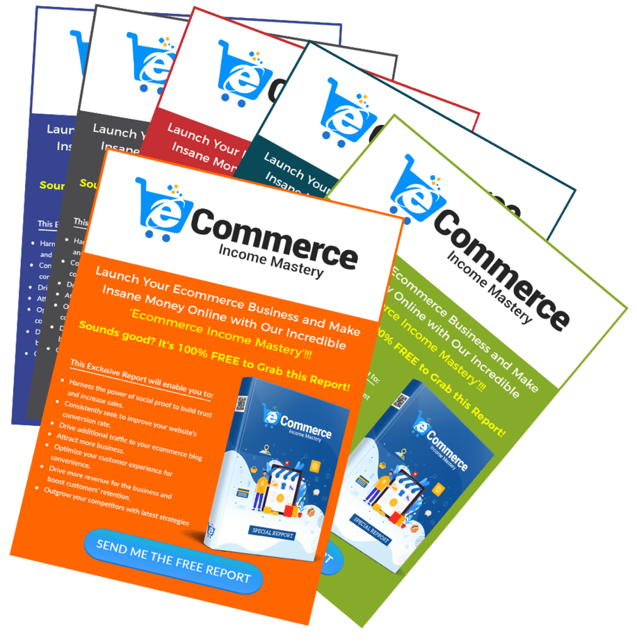 Ecommerce Income Mastery PLR Sales Funnel Squeeze Page