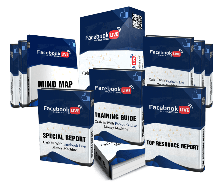 Facebook Live Marketing PLR Sales Funnel Professional Graphics