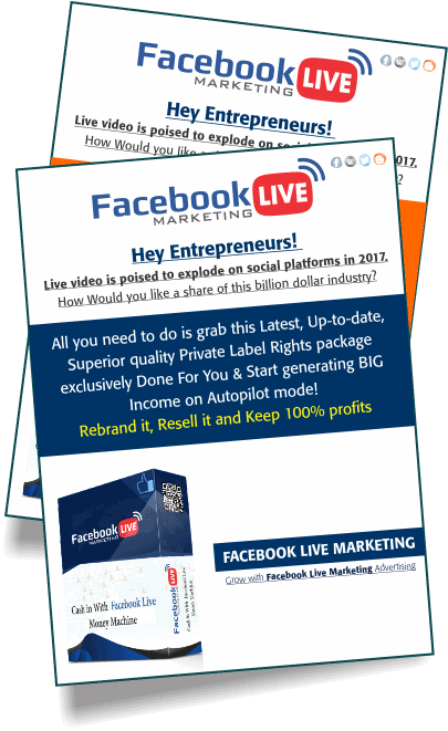 Facebook Live Marketing PLR Sales Funnel Professional Minisites