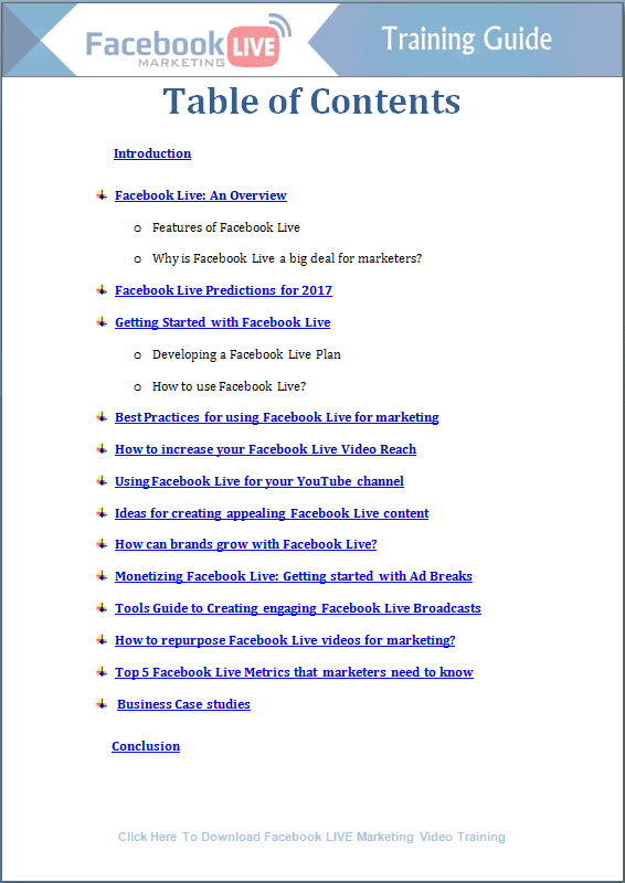 Facebook Live Marketing PLR Sales Funnel Training Guide
