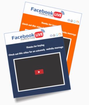 Facebook Live Marketing PLR Sales Funnel Upsell Minisites
