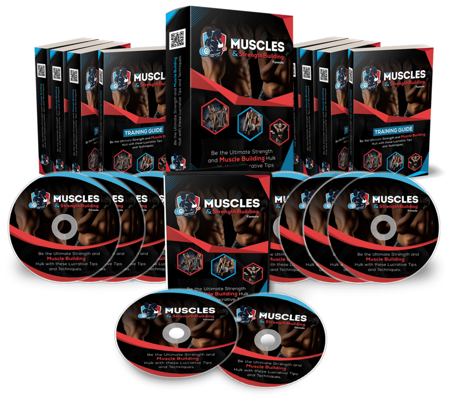 Muscles and Strength Building Formula PLR Sales Funnel Upsell Graphics