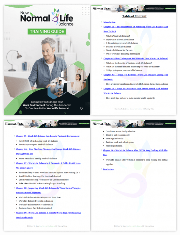 New Normal Life Balance PLR Funnel WorkLife Balance PLR