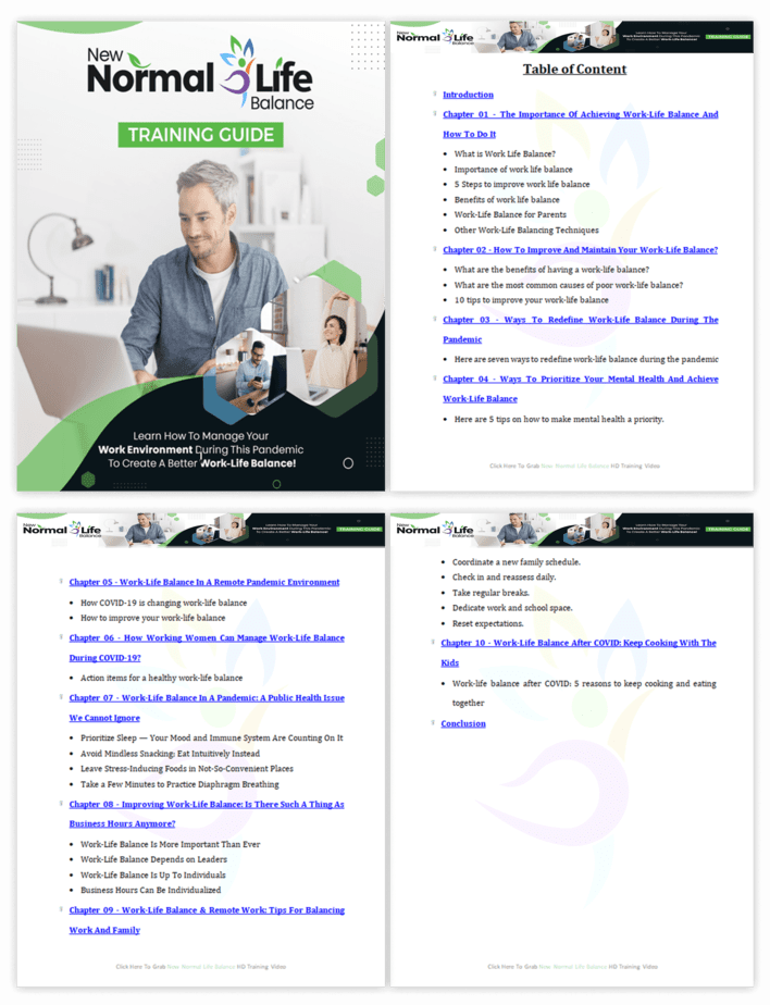 New Normal Life Balance PLR Sales Funnel Training Guide Screenshot New Normal Life Balance PLR Sales Funnel Training Guide Screenshot