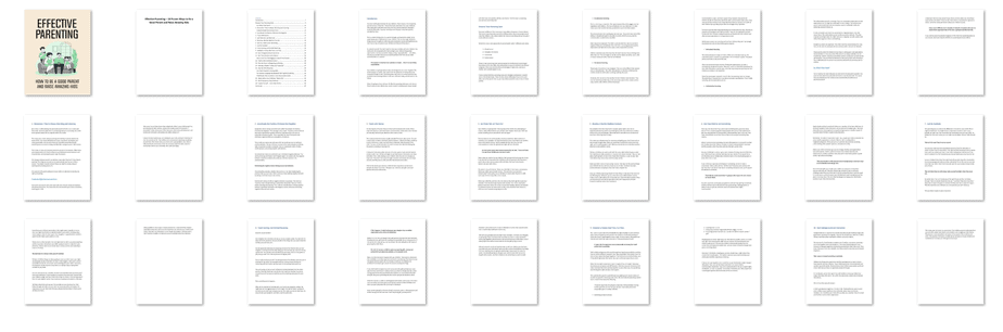 Effective Parenting PLR eBook Screenshot