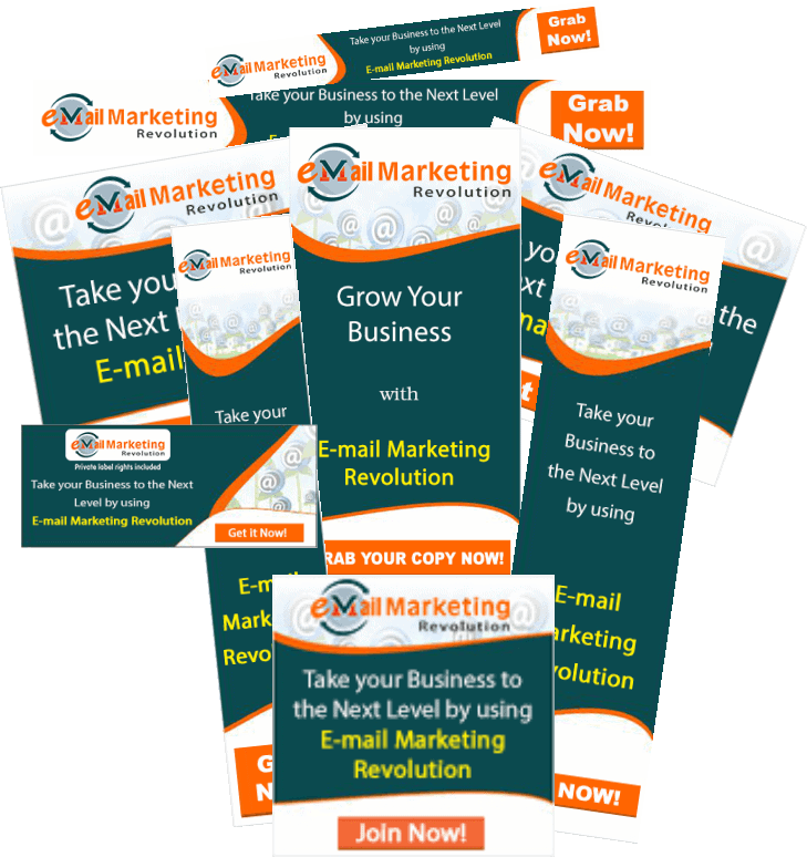 Email Marketing Revolution PLR Sales Funnel Animated Banners