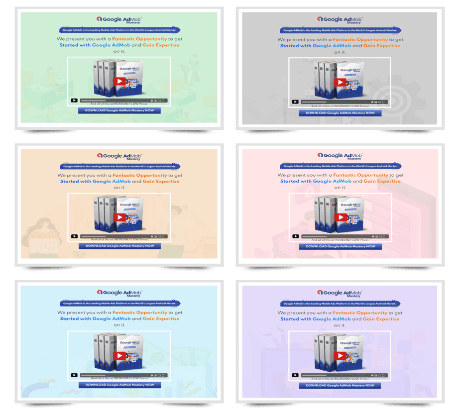 Google AdMob Mastery PLR Sales Funnel Professional Minisites