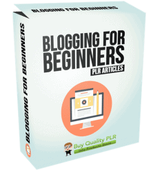 5 Quality Blogging for Beginners PLR Articles