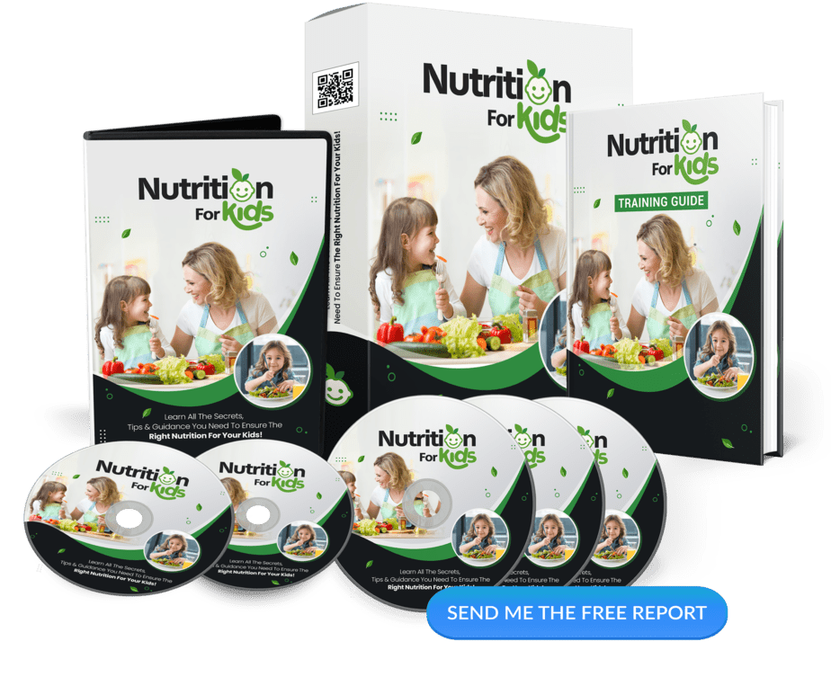 Nutrition for Kids PLR Sales Funnel Upsell Squeeze Page Graphics