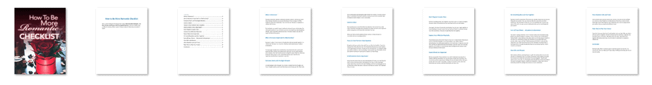 How To Be More Romantic Checklist Inside Look