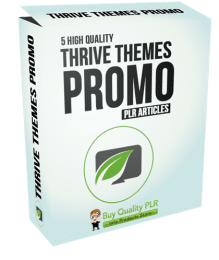 5 High Quality Thrive Themes Promo PLR Articles