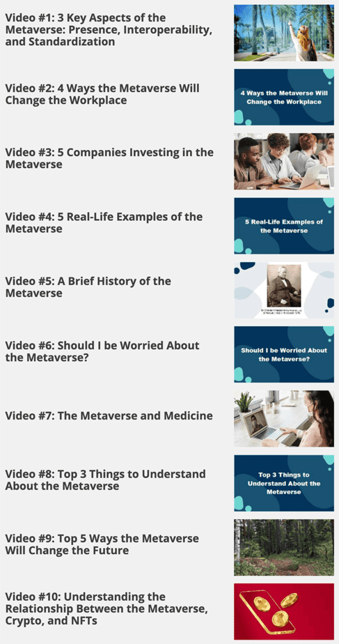 Metaverse Made Simple Videos