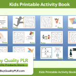 Kids Printable Activity Book 16 Page