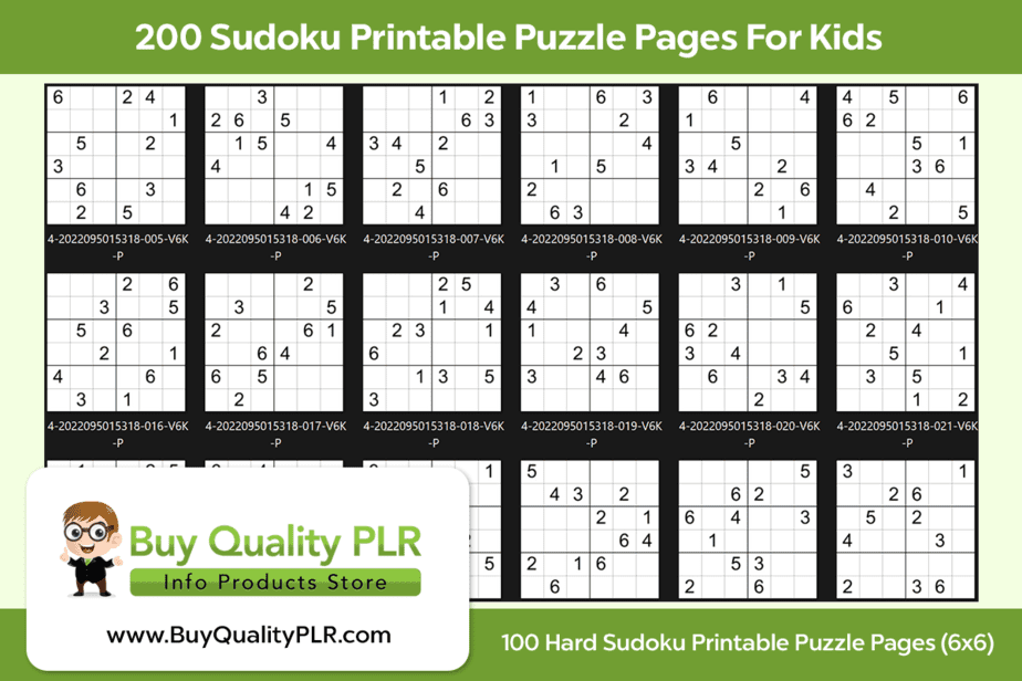 Sudoku 6x6 online worksheet