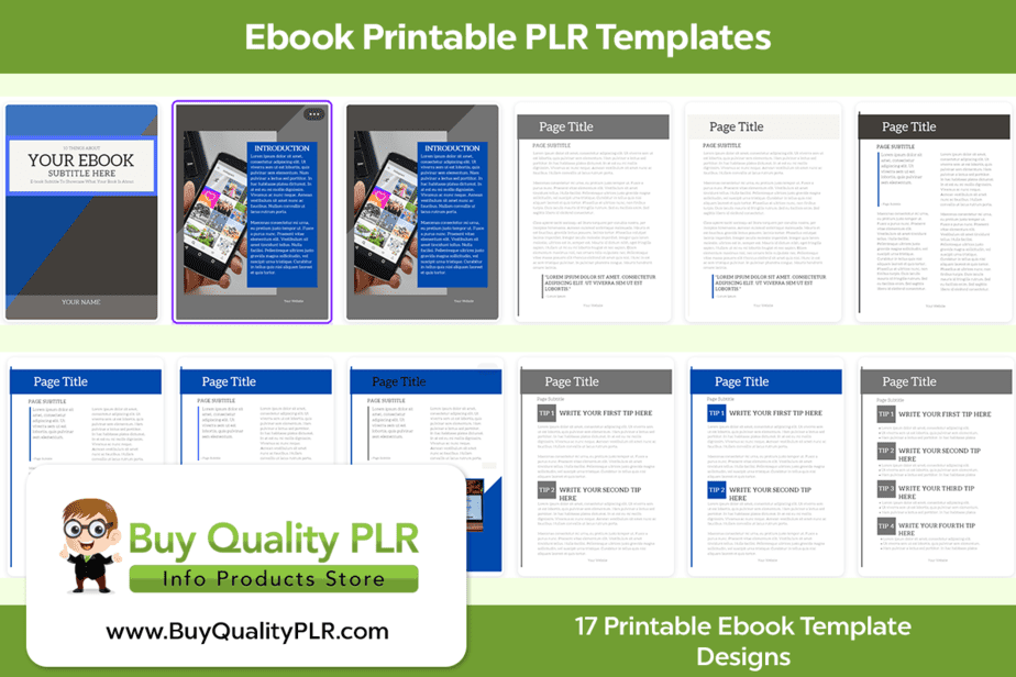 Ebook Printable PLR Templates