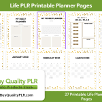 Life PLR Printable Planner Pages